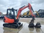 Mini pelle Kubota KX61-3 diesel 2,6T – 3 godets – TP et travaux agricoles