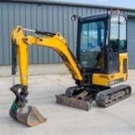 Mini pelle JCB 8016 diesel 1.7t – 3 godets – chenilles caoutchouc